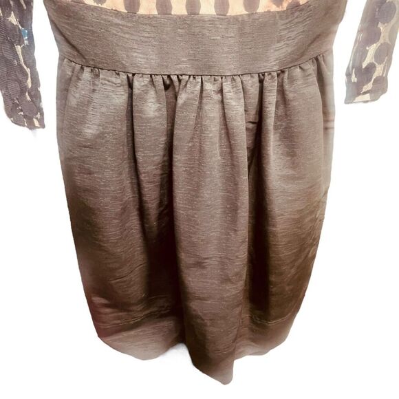 Eliza J | Polka Dot Mesh Overlay Party Dress with Sheer Sleeves Size 10 | EUC - Picture 8 of 15